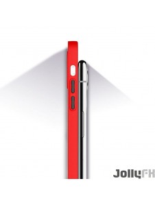Rött och väldigt stilrent skal Samsung Galaxy A22 4G.