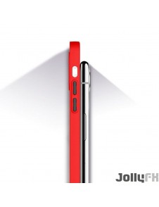 Rött och väldigt stilrent skal Samsung Galaxy A22 4G.