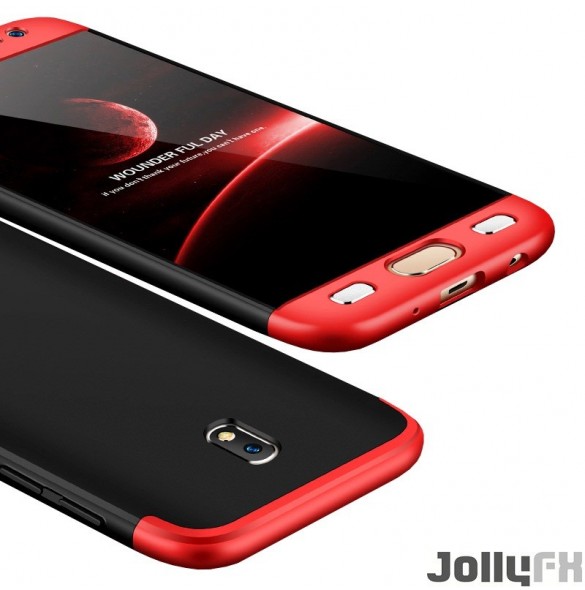 Svart-rött och väldigt snyggt skydd till Samsung Galaxy J5 2017 J530.