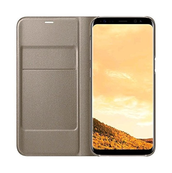 Samsung EF-NG950PFE LED View Cover vikbart fodral till Samsung Galaxy S8 - Guld