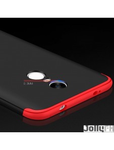 Svart-rött och väldigt snyggt skydd för Huawei P9 Lite 2017 / P8 Lite 2017 / Honor 8 Lite / Nova Lite.