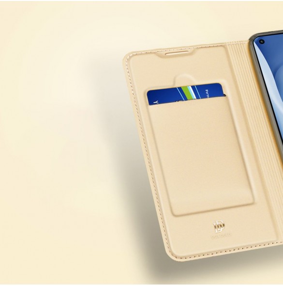 DUX DUCIS Pro Bookcase-typ etui för Xiaomi Mi 11 Lite 5G - Gyllene