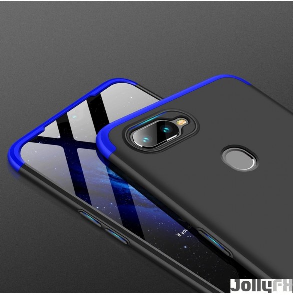 Svartblå och väldigt snyggt skydd för Oppo AX7.
