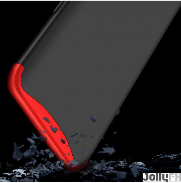Svart-rött och väldigt snyggt skydd för Oppo Find X.