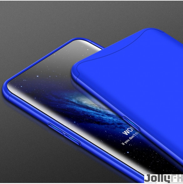 Blå och väldigt snyggt skydd för Oppo Find X.