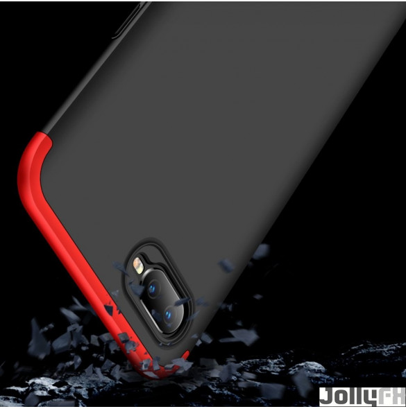Svart-rött och väldigt snyggt skydd för Oppo RX17 Neo.