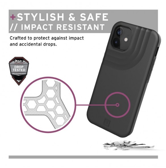 U by UAG iPhone 12 Mini, U Anchor Cover, Svart (11234M314040)