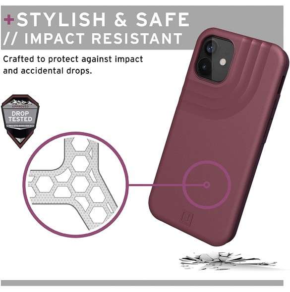 U by UAG iPhone 12 Mini, U Anchor Cover, Aubergine (11234M314747)