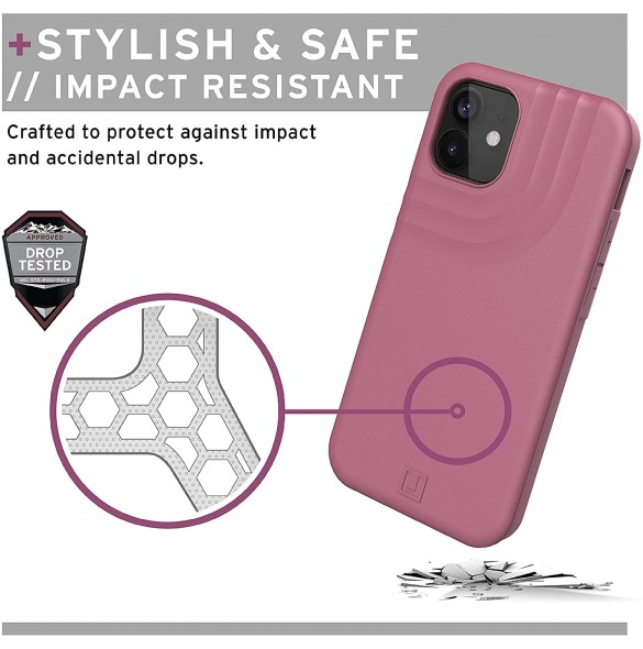 U by UAG iPhone 12 Mini, U Anchor Cover, Dusty Rose (11234M314848)
