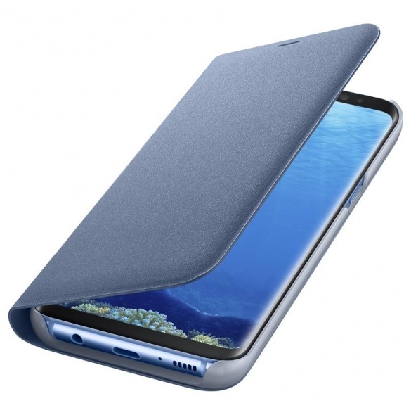 Samsung LED View Cover Vikbart Fodral Till Samsung Galaxy S8 - Blå(NG950PLE )