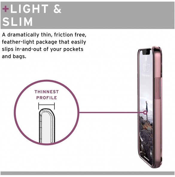 U by UAG iPhone 12 Mini, U Lucent Cover, Dusty Rose (11234N314848)