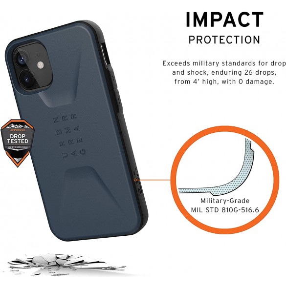 UAG iPhone 12 Mini, Civilian Cover, Mallard (11234D115555)