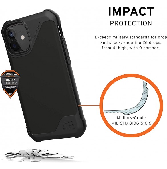 UAG iPhone 12 Mini Metropolis Cover PU - Svart (11234O113840)