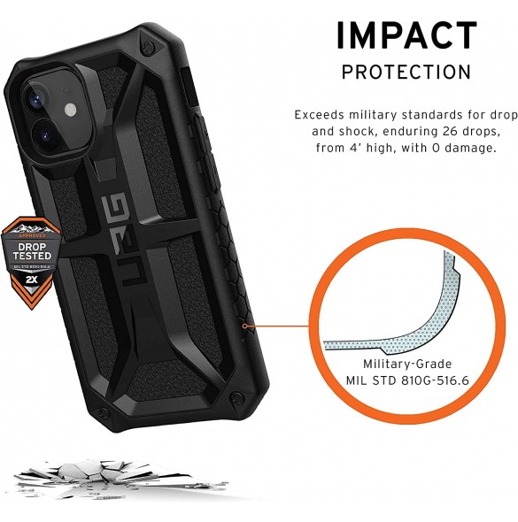 UAG iPhone 12 Mini Monarch Cover - Svart