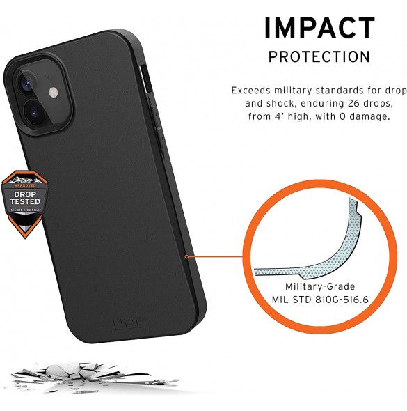 UAG iPhone 12 Mini Outback Biodg. Cover - Svart (112345114040)