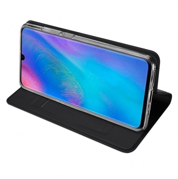 Svart och väldigt snyggt skydd för Huawei P30 Lite.