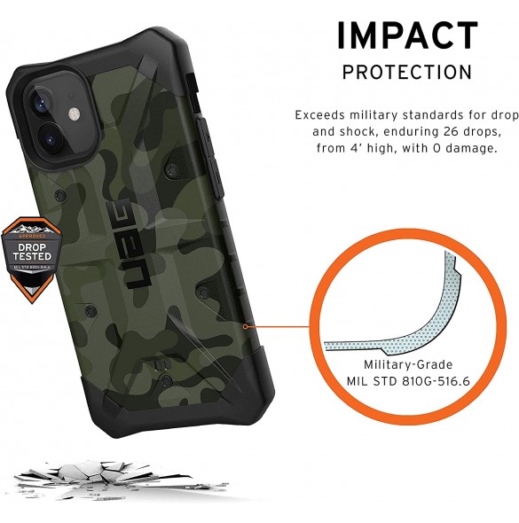 UAG iPhone 12 Mini Pathfinder Camo Cover - Forest Camo (112347117271)