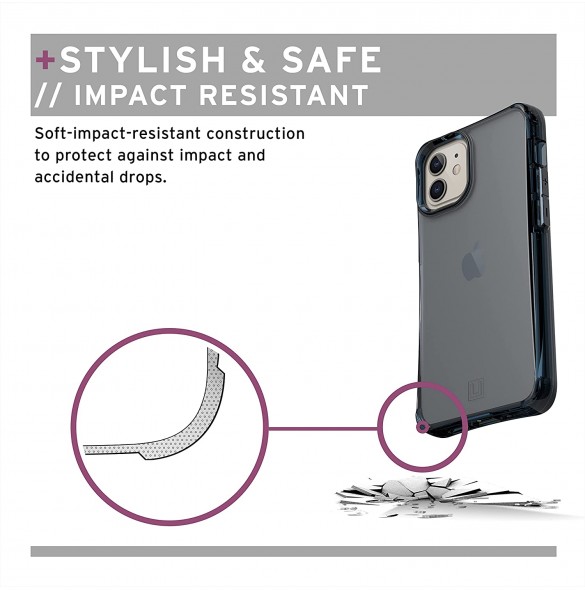 UAG iPhone 12 Mini Mouve Cover - Soft Blue (112342315151)