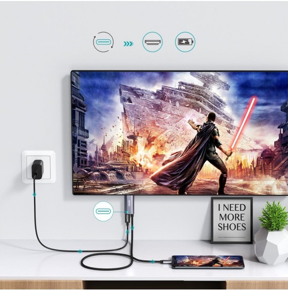Ytterligare USB Type C PD 60W-kontakt