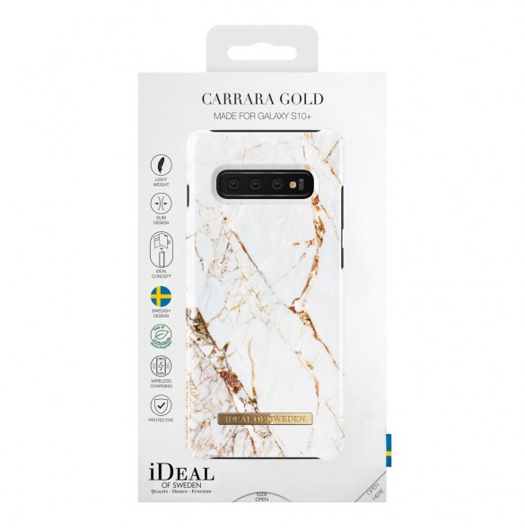 Ideal Fashion Case till Samsung Galaxy S10 Plus - Carrara Gold