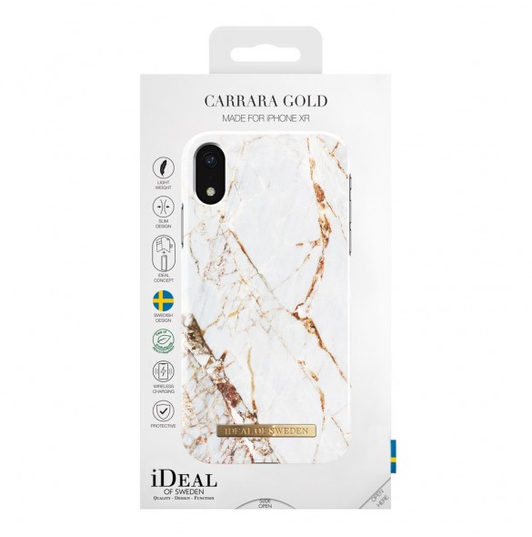 Ideal Fashion Case till iPhone XR - Carrara Gold