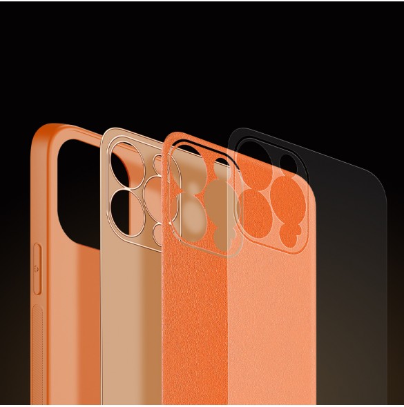 Apelsin och väldigt stilrent skal till iPhone 13 Pro Max.
