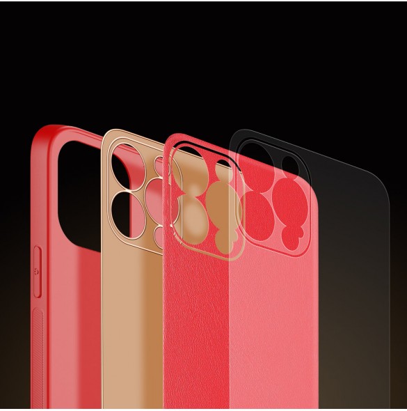 Rött och väldigt stilrent skal till iPhone 13 Pro.