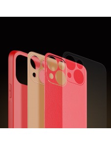 Rött och väldigt stilrent skal till iPhone 13.