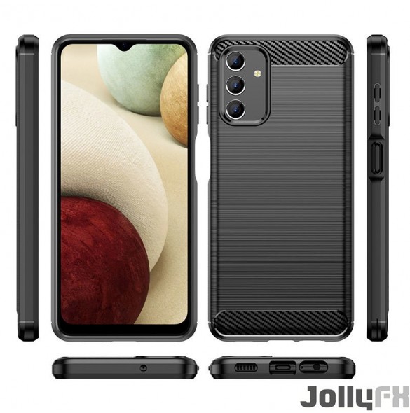 Svart och väldigt stilrent skal Samsung Galaxy A13 5G.