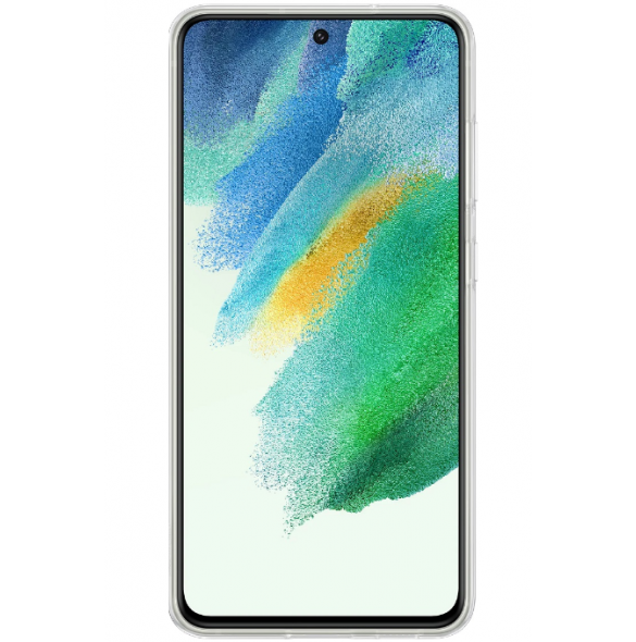 Genomskinligt och väldigt praktiskt skal från Samsung.