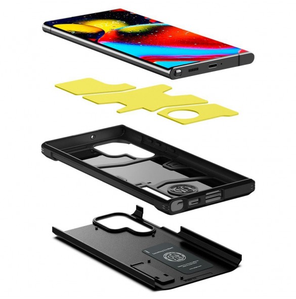 Vackert och pålitligt skyddsfodral för Samsung Galaxy S22 Ultra.