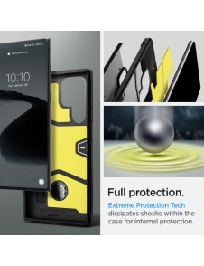 Med detta fodral kommer du att vara lugn för Samsung Galaxy S22 Ultra och väldigt snyggt skydd från Spigen.