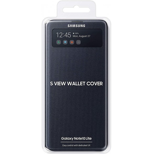 Samsung S-View Skal till Samsung Galaxy Note 10 Lite - Svart EF-EN770PBE