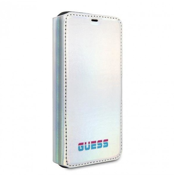 Guess Iridescent Book Case för iPhone 11 Pro - Silver GUFLBKN58BLD
