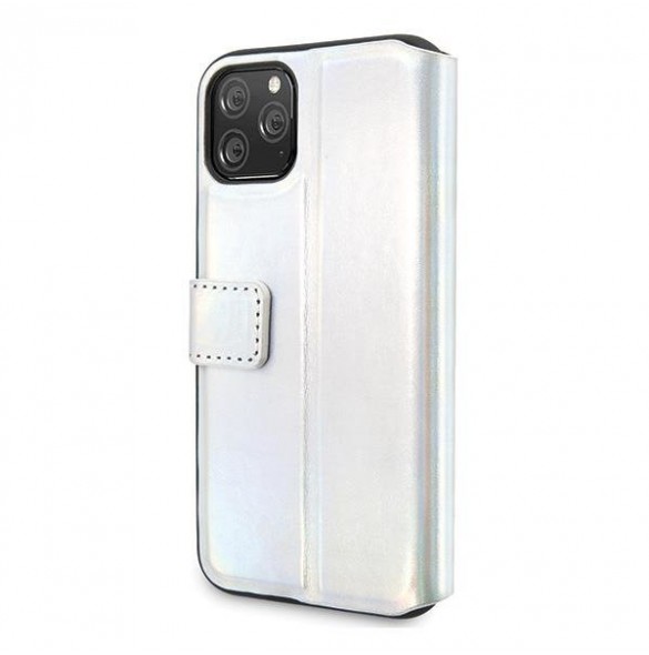 Guess Iridescent Book Case för iPhone 11 Pro - Silver GUFLBKN58BLD