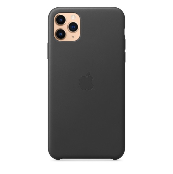 Apple MX0E2ZM/A Läderskal till iPhone 11 Pro Max - Svart