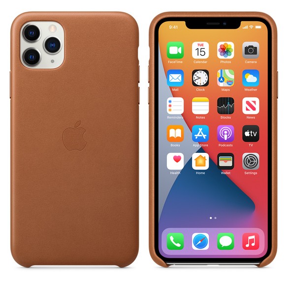 Apple MX0D2ZM/A Läderskal till iPhone 11 Pro Max - Brun