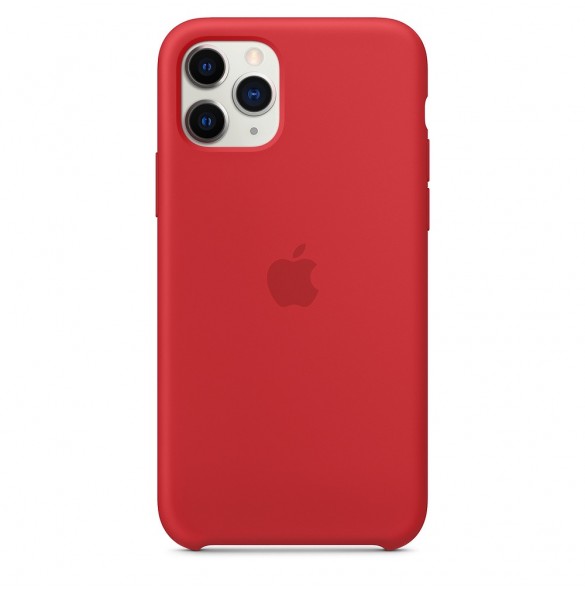 Apple MWYH2ZM/A Silikon Skal till iPhone 11 Pro - Röd
