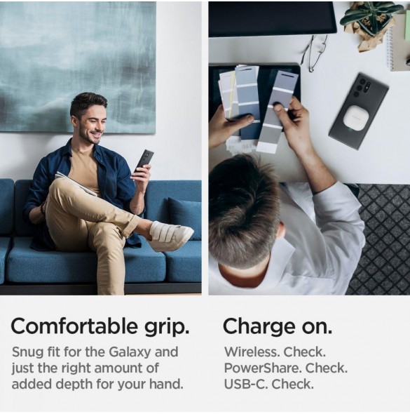 Ett snyggt skal till Samsung Galaxy S22 Ultra i kvalitativt material.