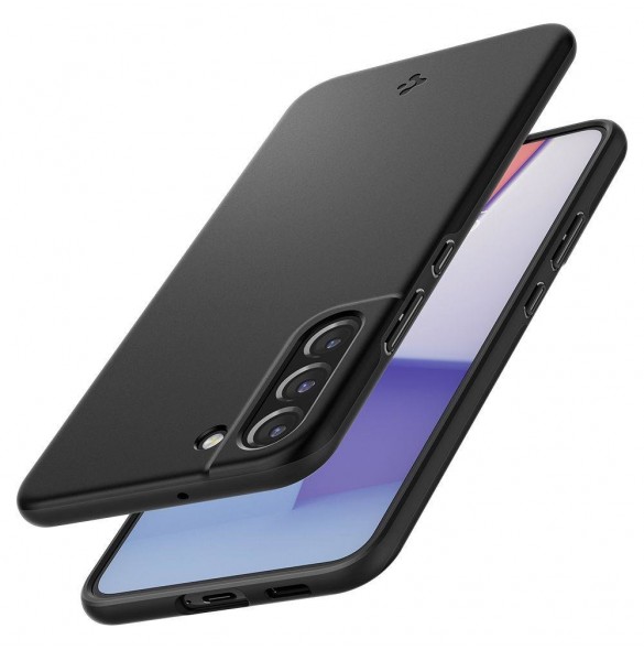 Svart och väldigt stilrent skal till Samsung Galaxy S22 Plus.