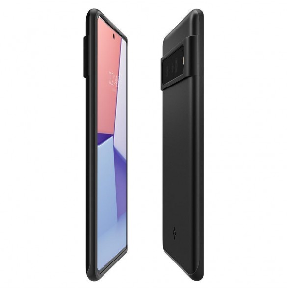 Svart och väldigt stilrent skal till Google Pixel 6 Pro.