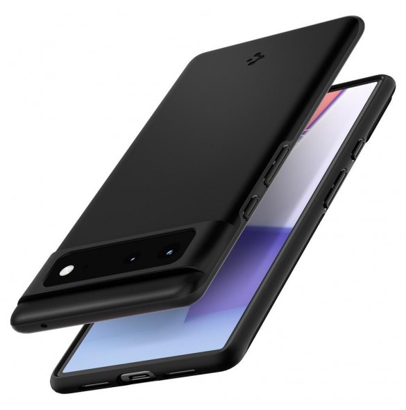 Google Pixel 6 och väldigt snyggt skydd från Spigen.