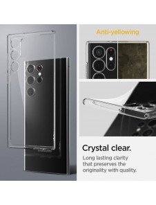 Kristallklart och väldigt stilrent skal till Samsung Galaxy S22 Ultra.