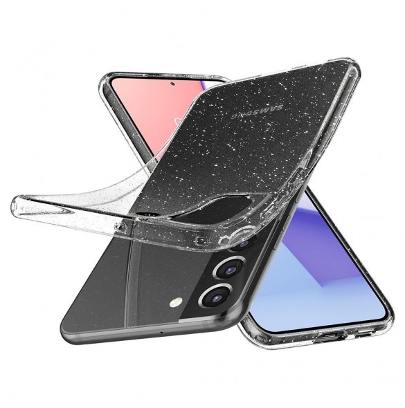Glitterkristall och väldigt stilrent skal till Samsung Galaxy S22.