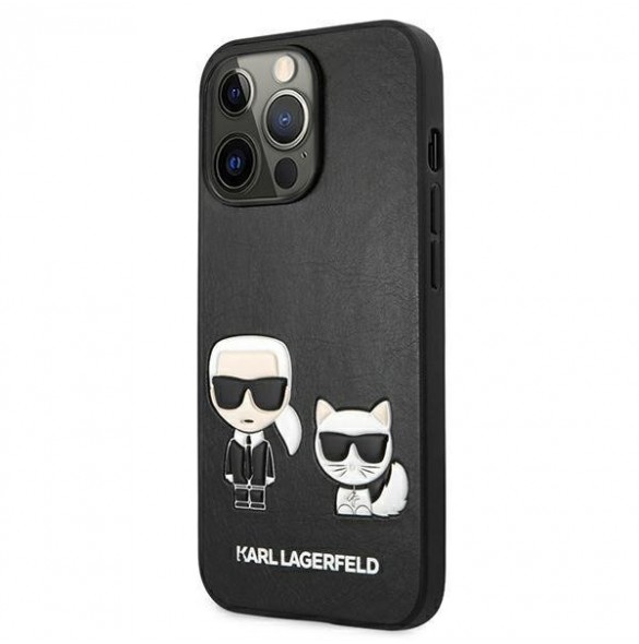 Karl Lagerfeld KLHCP13LPCUSKCBK iPhone 13 Pro PU-läderväska - Svart