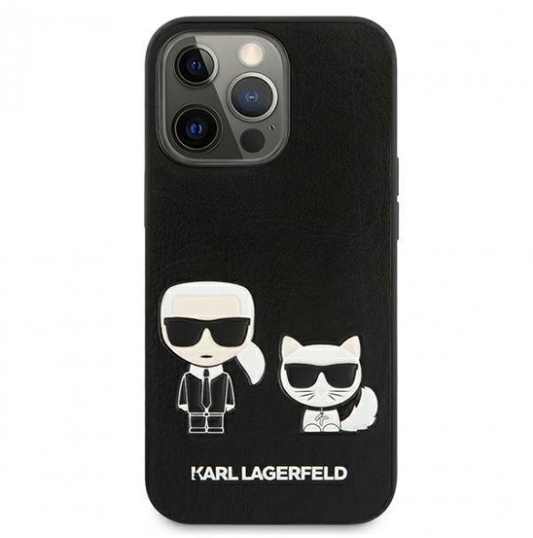 Karl Lagerfeld KLHCP13LPCUSKCBK iPhone 13 Pro PU-läderväska - Svart