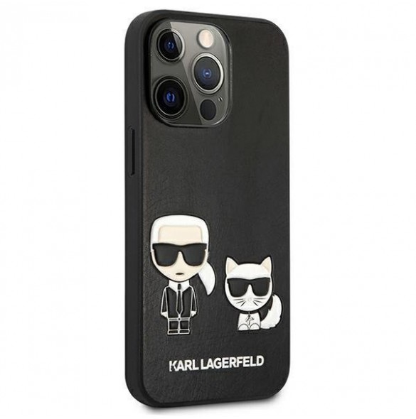 Karl Lagerfeld KLHCP13LPCUSKCBK iPhone 13 Pro PU-läderväska - Svart