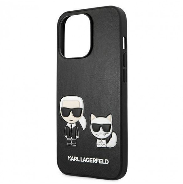 Karl Lagerfeld KLHCP13LPCUSKCBK iPhone 13 Pro PU-läderväska - Svart