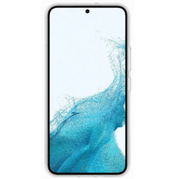 Genomskinligt och väldigt stilrent skal Samsung Galaxy S22.