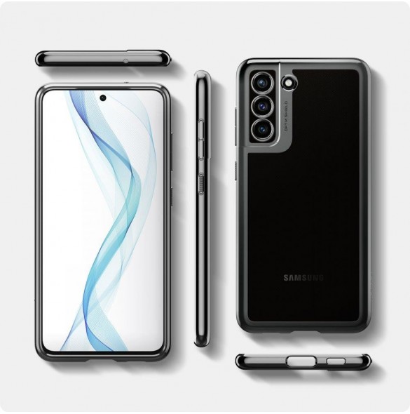 Kromgrått och väldigt stilrent skal till Samsung Galaxy S21 FE.